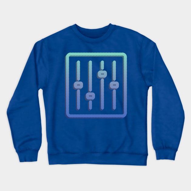 Music Production / Sound Engineer Fader Design Gift Crewneck Sweatshirt by DankFutura